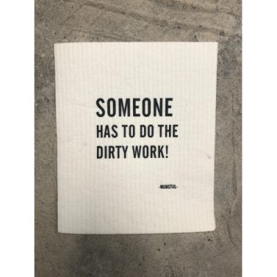Vaatdoekje biodegradable 'Someone has...'