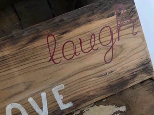 Tekstplank 'live-love-laugh' handgemaakt - Image 3