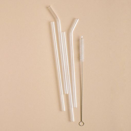 Glazen rietjes 4-pack clear - Image 3