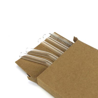 Glazen rietjes 4-pack clear