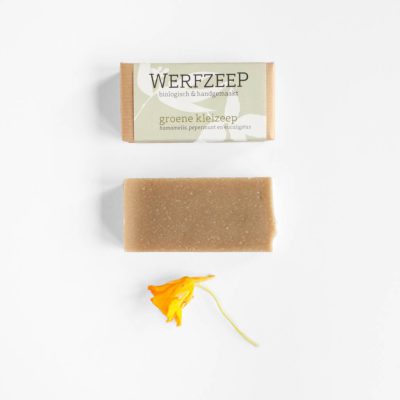 Groene klei zeep